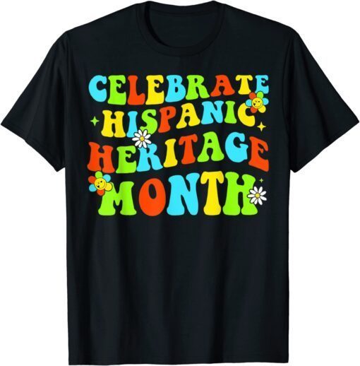 Celebrate Hispanic Heritage Month Countries Latino Pride Tee Shirt