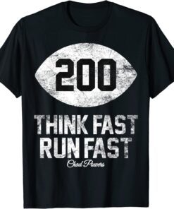 Chad Powers Think Fast Run Fast American Football Tee Shirt