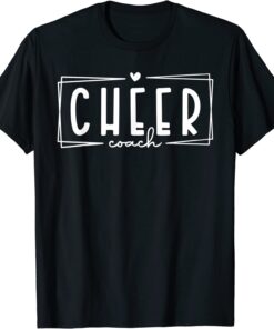 Cheer Coach Cute Cheer Leader Happy Game Day Tee Shirt