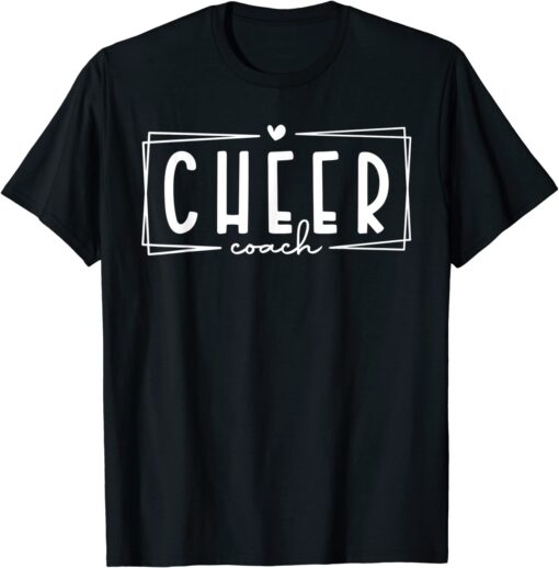 Cheer Coach Cute Cheer Leader Happy Game Day Tee Shirt