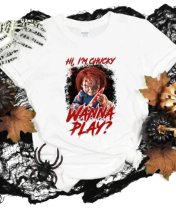 Chucky Wanna Play Halloween Tee Shirt