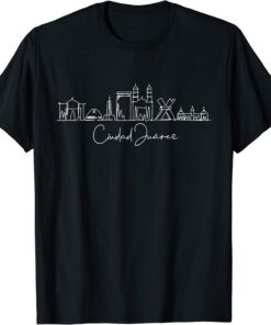 Ciudad Juarez Mexico City Skyline Tee Shirt