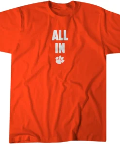 Clemson Football: All In Tee Shirt