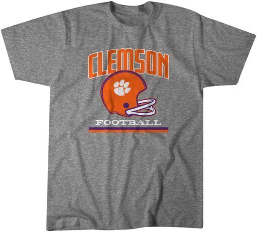 Clemson: Vintage Football Helmet Tee Shirt