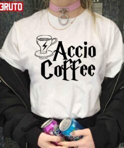 Coffee Spell Harry Potter Style Accio Coffee Tee Shirt