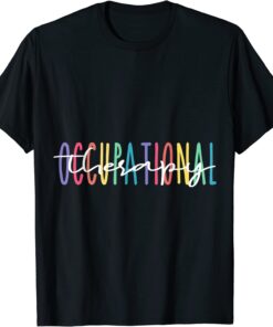 Colorful Occupational Therapy Vintage OT Therapist Tee Shirt