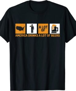 Cool Craft Beer Drink Making America Beer Drinking Lifestyle Tee Shirt