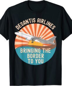 DeSantis Airlines Marthas Vineyard Meme 2022 Political Tee Shirt