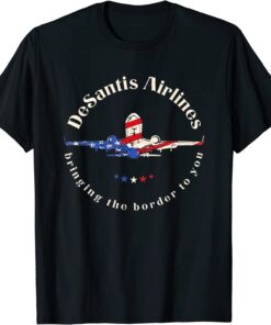 DeSantis Airlines Political Meme Ron DeSantis Us Flag Tee Shirt