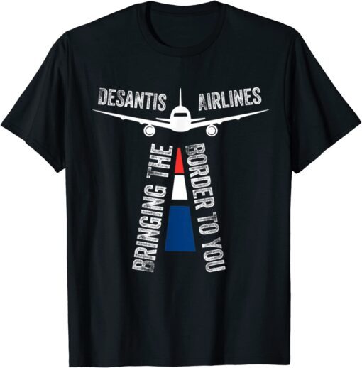 DeSantis Airlines Political Ron DeSantis Us Flag Tee Shirt