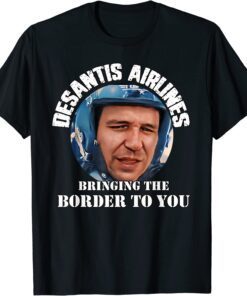 Desantis Airline Bringing the Border to You Martha's Vinyard T-Shirt