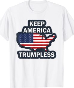 Donald Trump - Keep America Trumpless Us Flag Tee Shirt