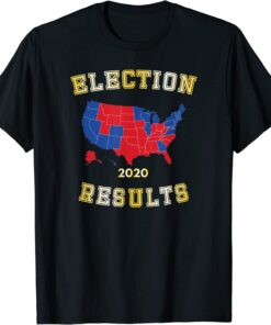 Election Results Map, 2020 2024 Election State Voting USA Tee Shirt