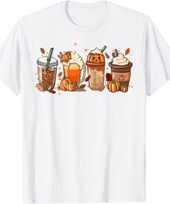 Fall Coffee Pumpkin Latte Drinks Cute Pumpkin Spice T-Shirt