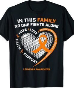 Family Fight Leukemia Awareness Products Tee Shirt