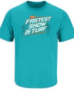 Fastest Show on Turf Miami Football Tee Shirt