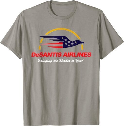 Florida DeSantis Airlines American Flag Eagle T-Shirt