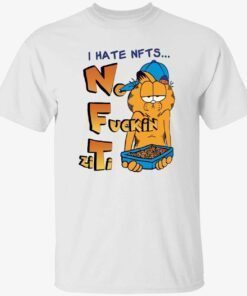 Garfield I hate nfts no fuckin ziti Tee shirt