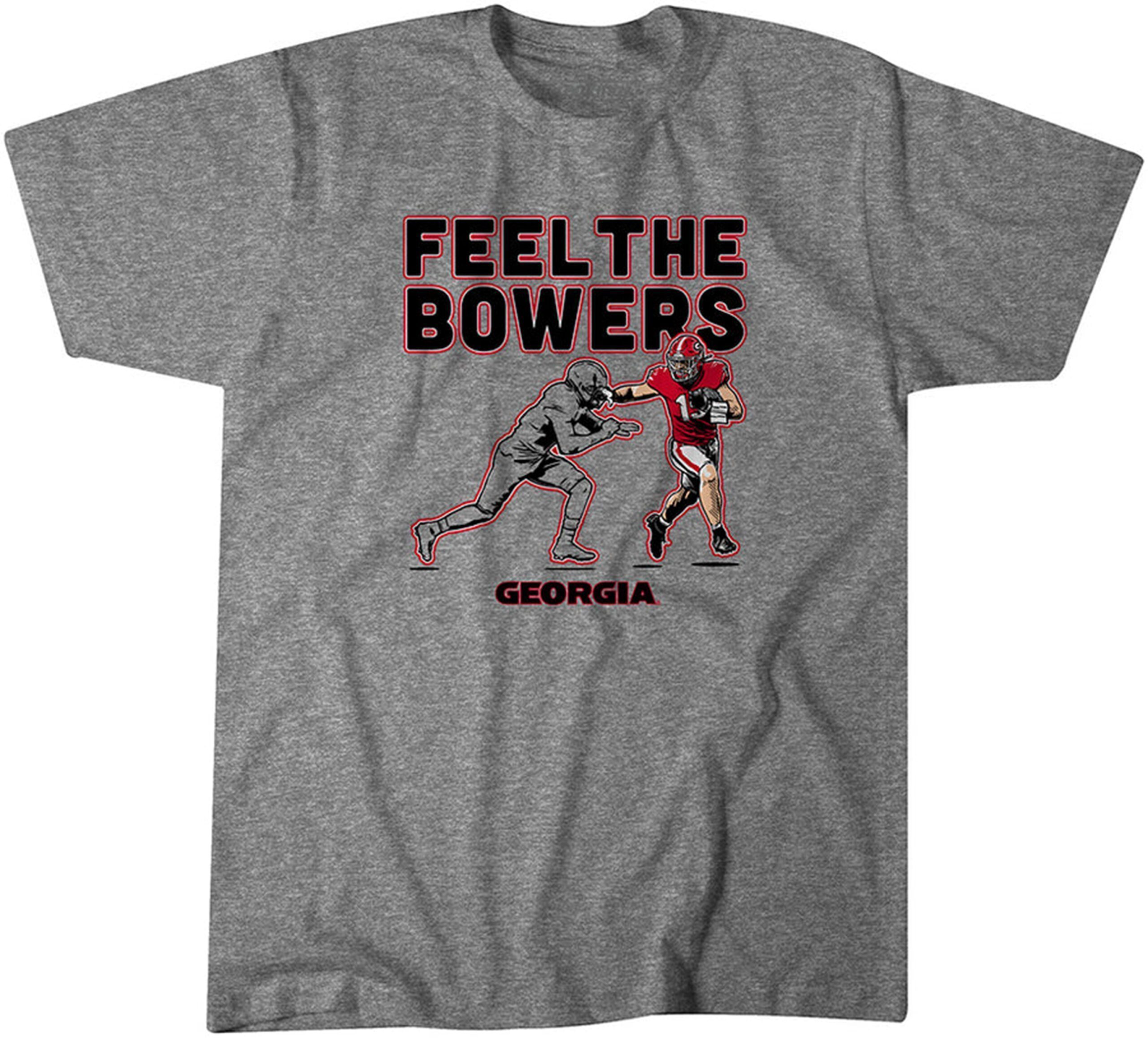 Georgia Football: Brock Bowers Feel the Bowers Tee Shirt ...