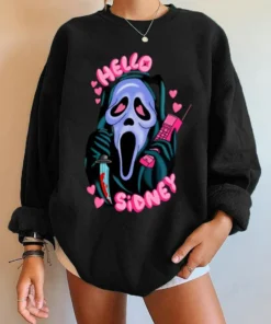 Ghost Face Hello Sidney Ghost Face Halloween Tee Shirt