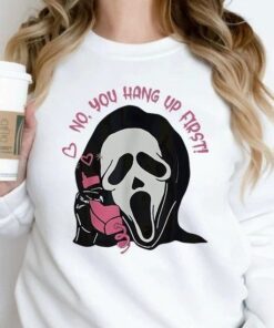 Ghostface No You Hang Up First Scream Movie Horror Halloween Scary Films Lover Tee Shirt