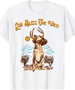 God Bless The Vintage West Cowboy Music Country Southern Tee Shirt