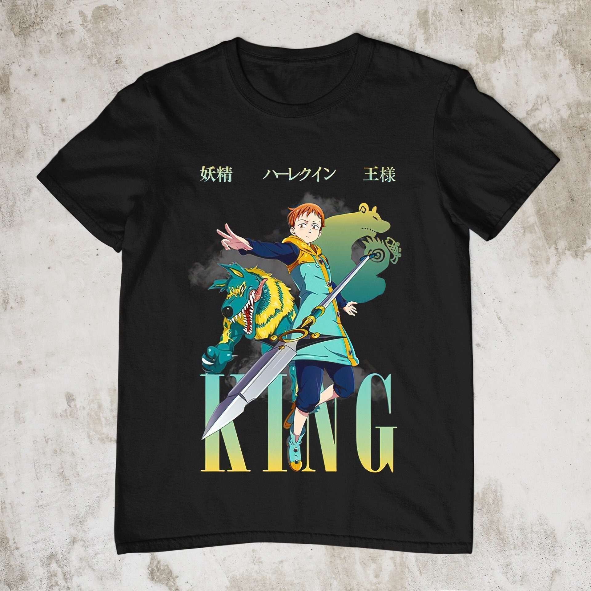 Grizzly’s Sin Of Sloth King Homage The Seven Deadly Sins Anime Tee Shirt Grizzly’s Sin Of Sloth King Homage The Seven Deadly Sins Anime Tee Shirt