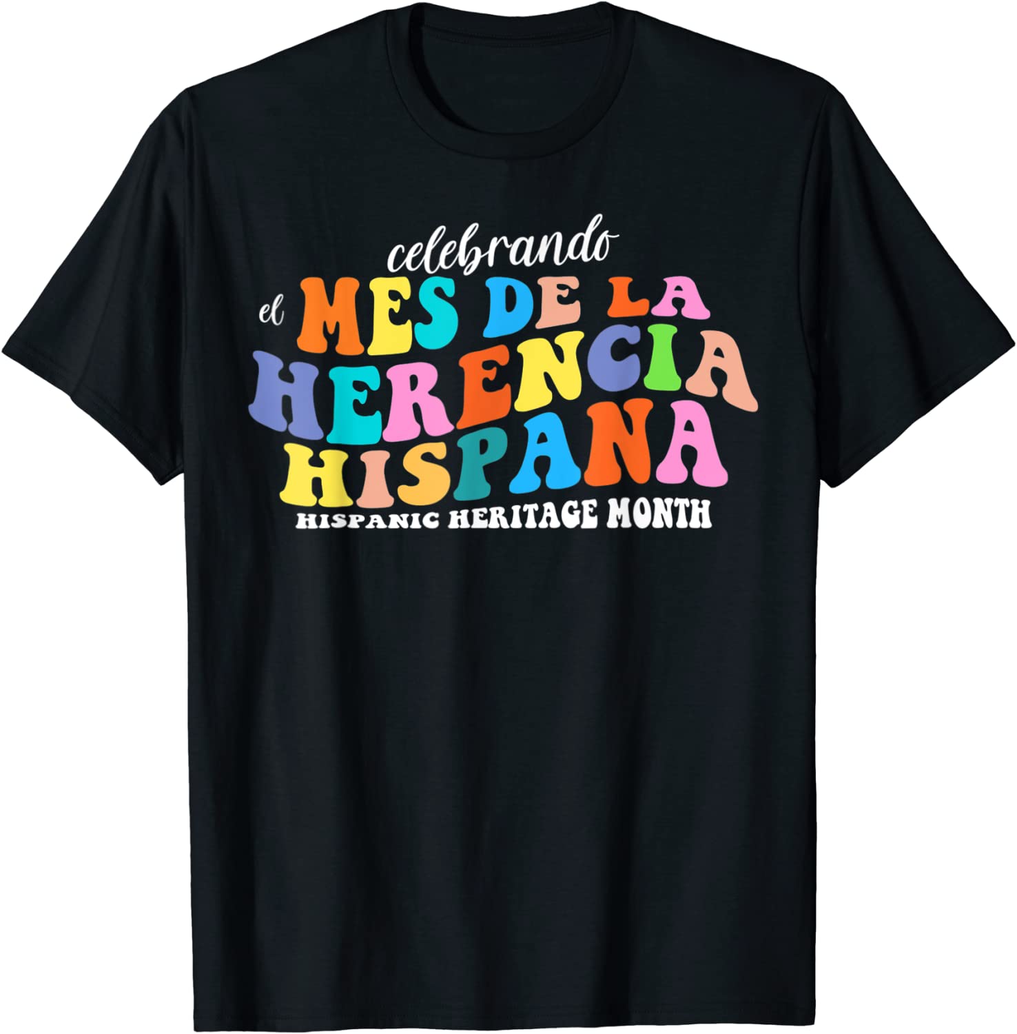 Groovy National Hispanic Heritage Month Retro Tee Shirt Groovy National Hispanic Heritage Month Retro Tee Shirt