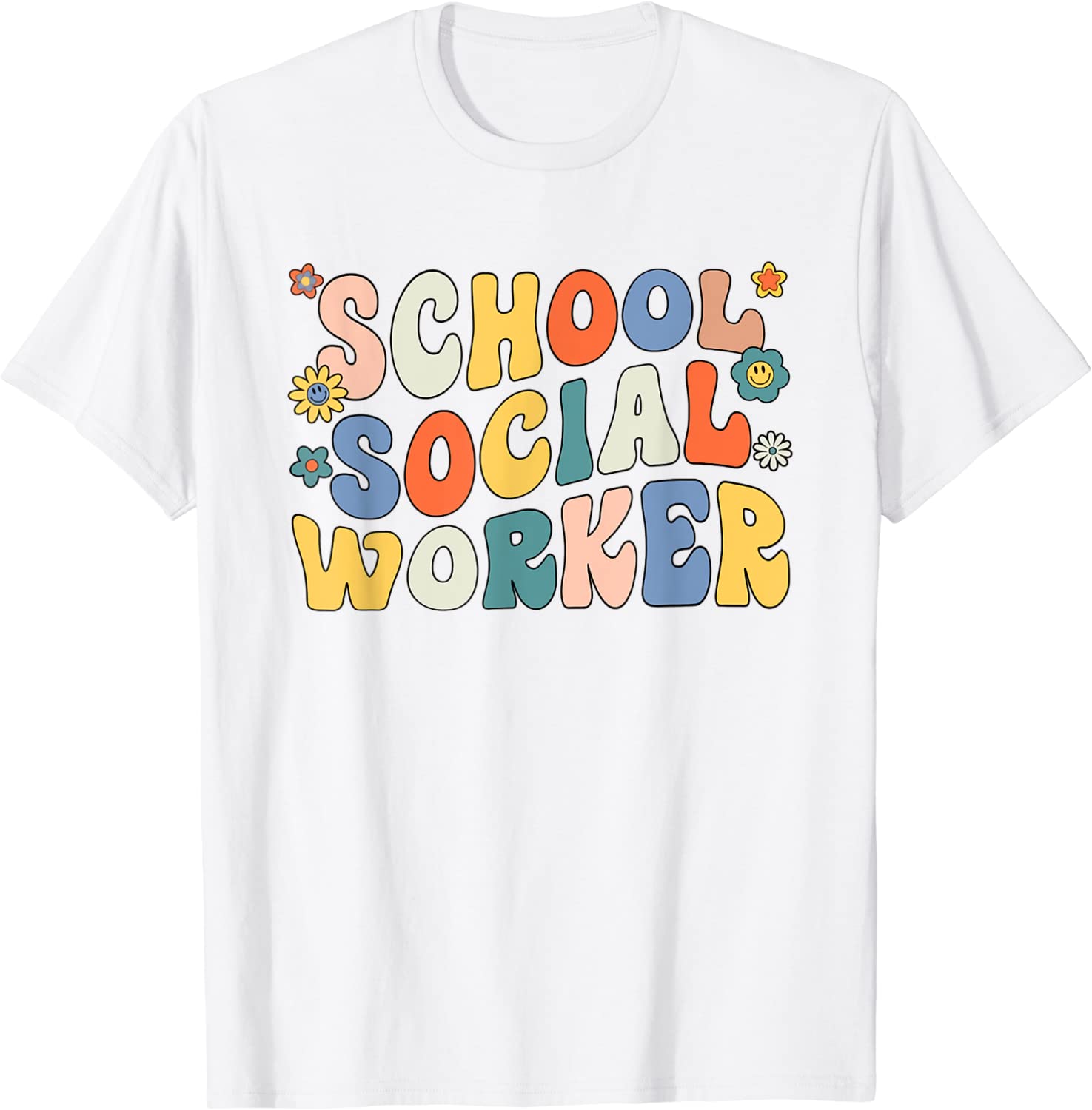 Groovy School Social Worker Coping Skills Back To School Tee Shirt Groovy School Social Worker Coping Skills Back To School Tee Shirt