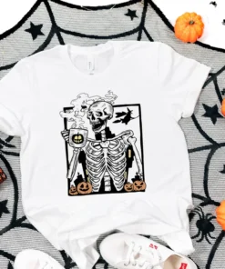 Halloween Pumpkin Spice Coffee Tee Shirt