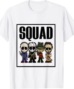 Halloween Squad Horror Character Tee Shirt