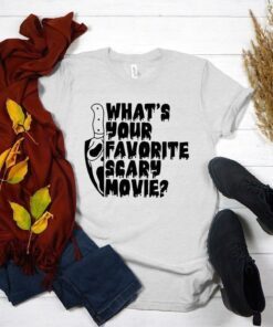 Halloween What's Your Favorite Scary Movie Tee Shirt