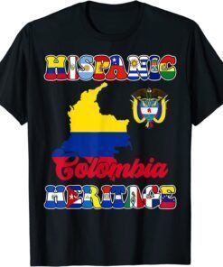 Hispanic Heritage Month Colombia Colombian Flag T-Shirt