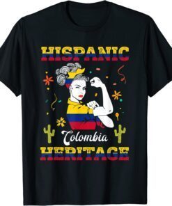 Hispanic Heritage Month Colombia Unbreakable Colombian Tee Shirt