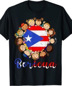 Hispanic Heritage Month Puerto Rican Flag Boricua Tee Shirt