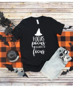 Hocus Pocus I Need Coffee To Pocus Halloween Classic Shirt