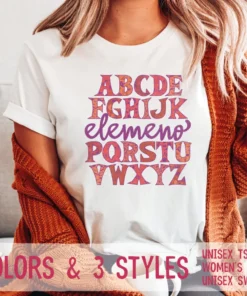 Hocus Pocus eachin Alphabet Elemeno Halloween Tee Shirt