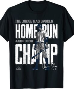 Home Run Champ Aaron Judge New York MLBPA Tee Shirt