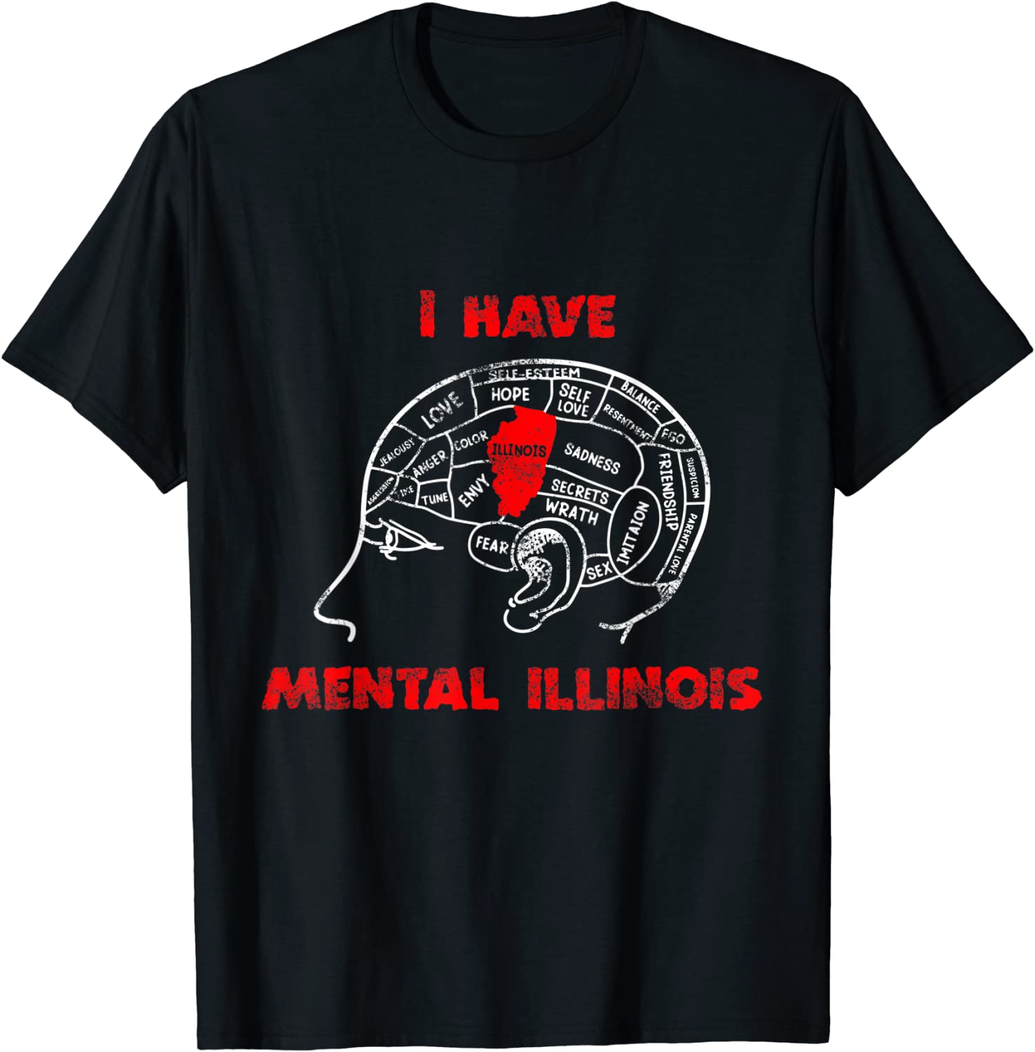 I Have Mental Illinois Tee Shirt I Have Mental Illinois Tee Shirt