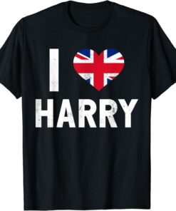 I Love Harry Cool Named Personalized Heart Tee Shirt