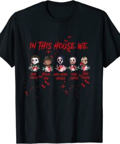 In This House We Love Halloween Family Tee Shirt