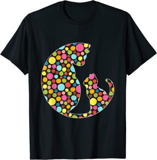 International Dot Day Cat & Kitten Lovers Polka Dot Tee Shirt