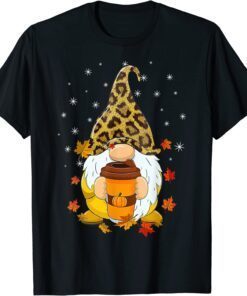 It's Fall Y'all Gnome Pumpkin Spice Latte Happy Thanksgiving Tee Shirt