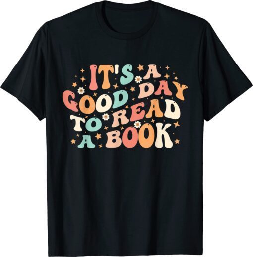 It's Good Day To Read Book Retro Cute Library Reading Lovers Tee Shirt