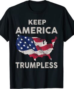 Keep America Trumpless 2024 Usa Flag - Donald Trump Tee Shirt