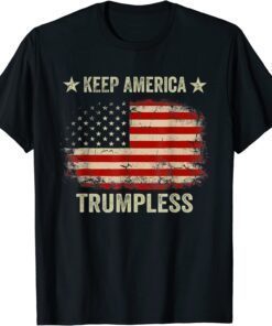 Keep America Trumpless 2024 Usa Flag Tee Shirt