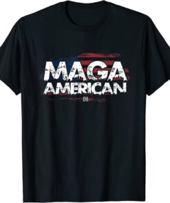 Maga American Ultra MAGA - Flag Vintage Tee Shirt