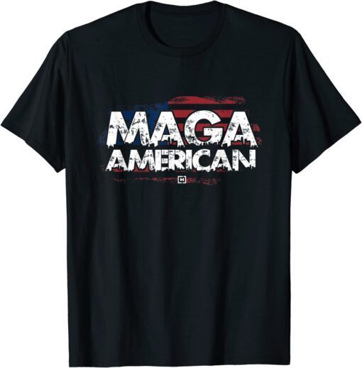 Maga American Ultra MAGA - Flag Vintage Tee Shirt