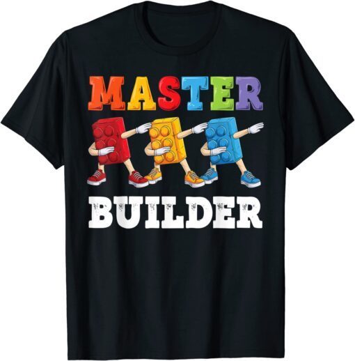 Master Builder funny Building Blocks Bricks Tee Shirt