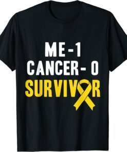 Me 1 Cancer 0 - Childhood Cancer Survivor Tee Shirt